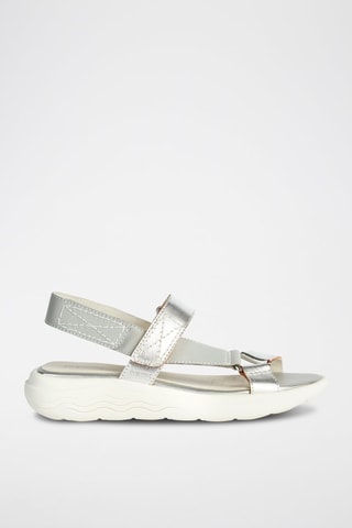 Sandales en cuir D Spherica - Gris clair