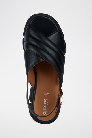 Sandales en cuir nappa Lisbona - Noir