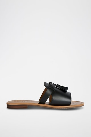 Mules en cuir D Sozy - Noir
