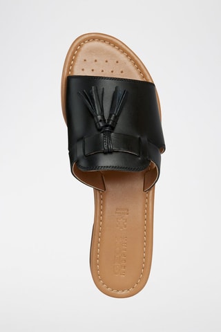 Mules en cuir D Sozy - Noir