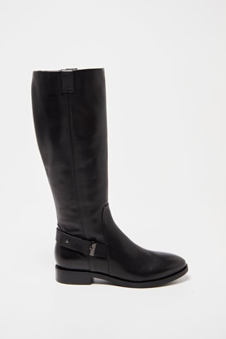 Bottes en cuir Brogue Noir