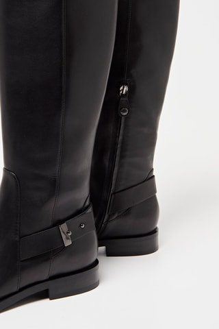 Bottes en cuir Brogue Noir