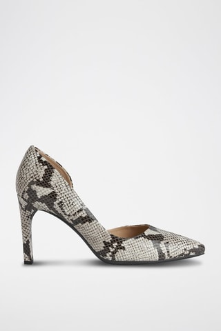 Escarpins en cuir Faviola - Noir et blanc
