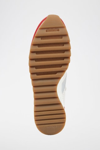 Baskets en nubuck Tabelya - Blanc cassé et rouge