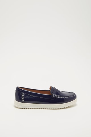 Mocassins en cuir Genova Moc - Bleu