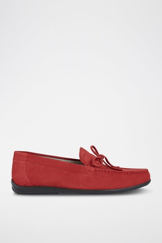 Mocassins en nubuck Ascanio - Rouge