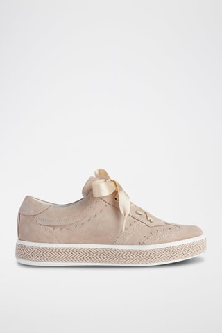 Baskets en nubuck Leelu - Nude