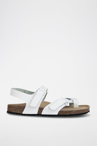 Sandales en cuir nappa Brionia - Blanc