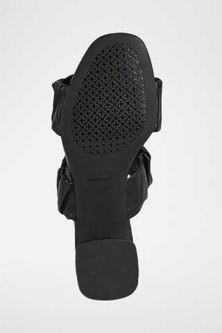 Mules à talons en cuir Genziana - Noir