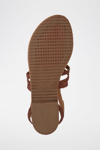 Sandales en cuir de chèvre nappa D Sozy - Marron