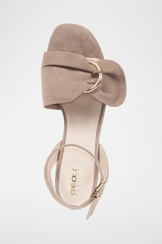 Sandales à talons en cuir de chèvre Licina - Taupe
