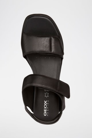 Sandales compensées en cuir Spherica EC6 - Noir