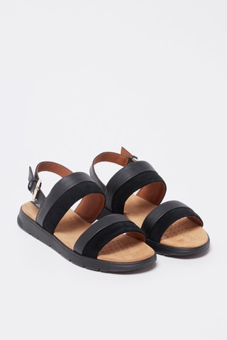 Sandales en nubuck Dandra - Noir