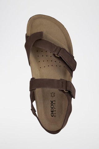 Sandales en nubuck Brionia - Marron foncé