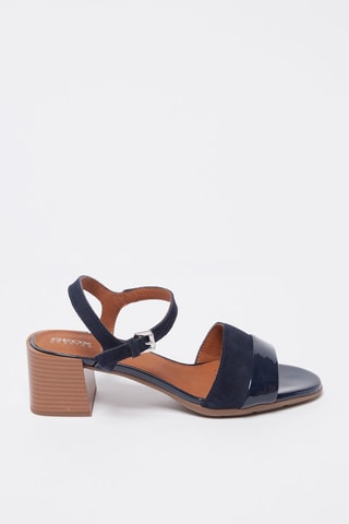 Sandales à talons en nubuck New Marykarmen - Bleu marine