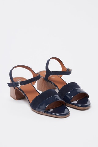 Sandales à talons en nubuck New Marykarmen - Bleu marine