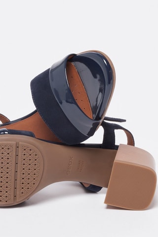 Sandales à talons en nubuck New Marykarmen - Bleu marine