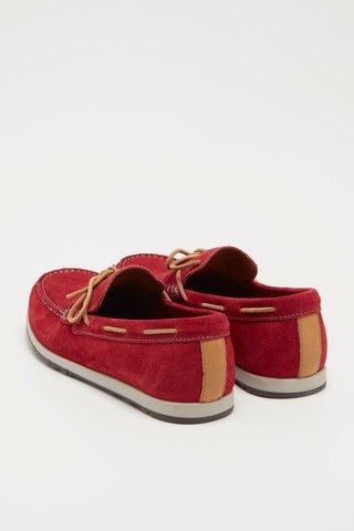 Moccassins en nubuck Calarossa - Rouge