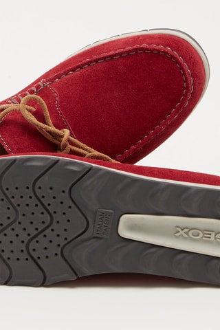 Moccassins en nubuck Calarossa - Rouge