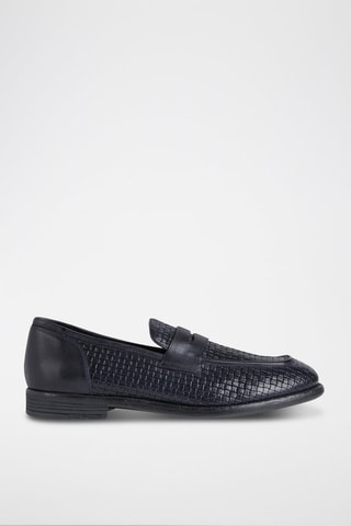 Mocassins en cuir Anghiari - Bleu nuit