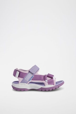 Sandales Borealis Girl - Rose poudré et violet 