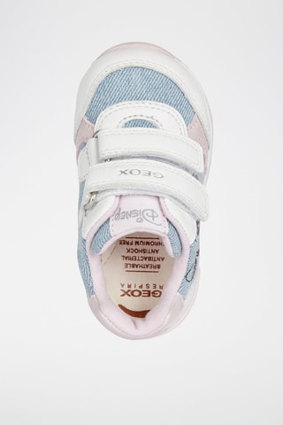 Baskets en cuir Minnie Disney Rishon - Blanc et bleu clair