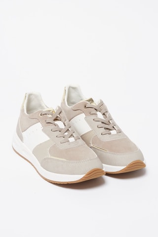 Baskets en nubuck Bulmya Beige et blanc