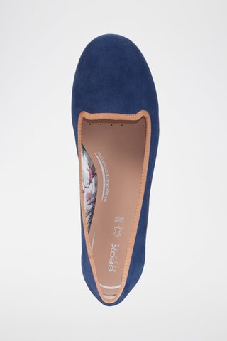 Slippers en cuir de chèvre Palmaria - Bleu marine