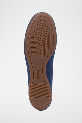 Slippers en cuir de chèvre Palmaria - Bleu marine