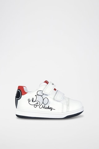 Baskets en cuir Mickey Disney New Flick - Blanc