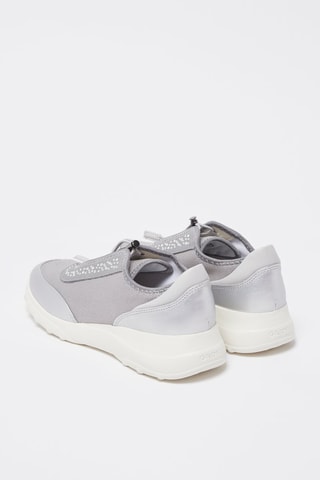 Baskets Alleniee Gris clair et argenté