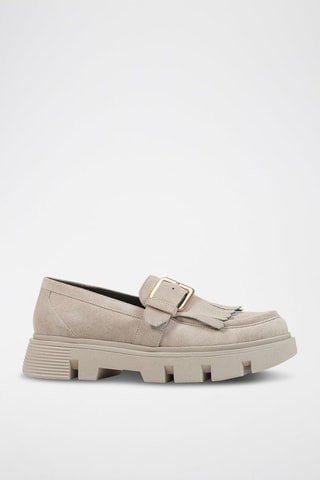 Mocassins en nubuck Vilde - Beige