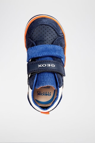 Baskets en cuir Kilwi - Bleu et orange