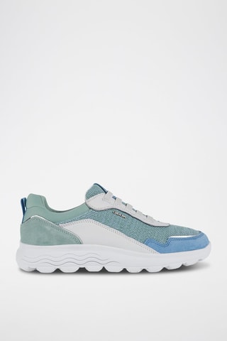 Baskets en cuir Spherica - Vert d’eau