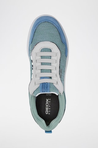 Baskets en cuir Spherica - Vert d’eau