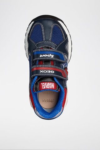 Baskets en cuir Spider-Man Avengers Marvel Tuono - Bleu