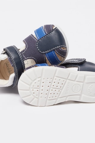 Sandales Elthan Bleu marine et blanc