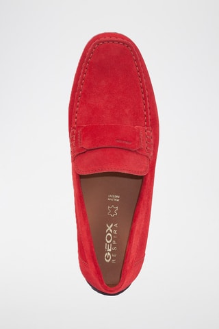 Mocassins en nubuck Moner - Rouge