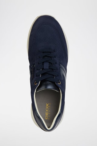 Baskets compensées en nubuck Desya - Bleu