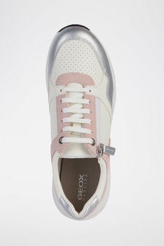 Baskets en cuir Bulmya - Blanc et rose