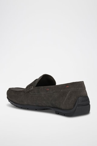 Mocassins en nubuck Moner - Gris foncé