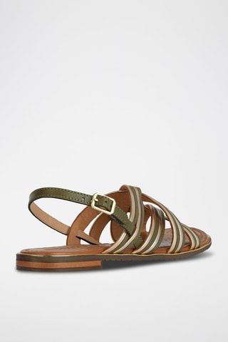 Sandales en cuir Sozy Plus - Kaki
