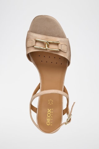Sandales à talons en cuir New Eraklia 50  - Nude