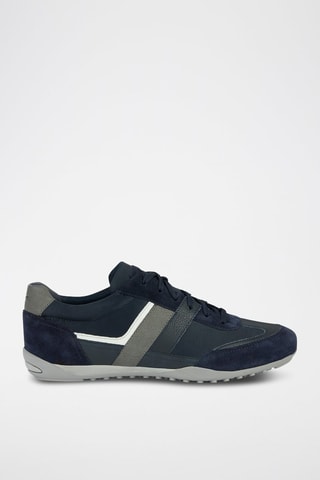 Baskets en cuir Wells - Bleu