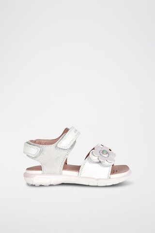 Sandales en cuir Delhi - Blanc
