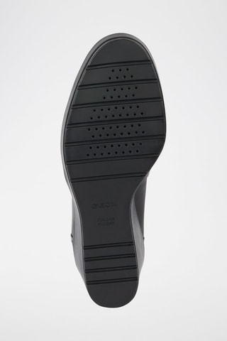 Mocassins compensés en cuir nappa Manilva - Noir