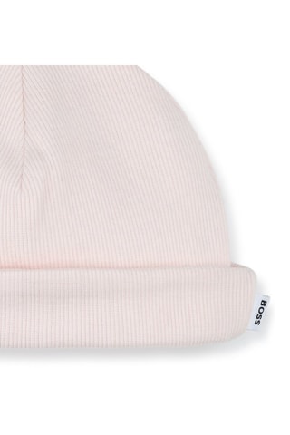Bonnet en coton biologique - Rose poudré - Boss