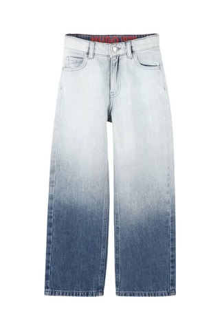 Jean dip and dye - Blanc et bleu cobalt - Hugo