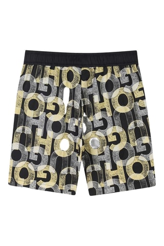 Short de bain - Noir et jaune - Hugo