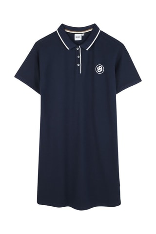 Robe polo - Bleu nuit et blanc - Boss